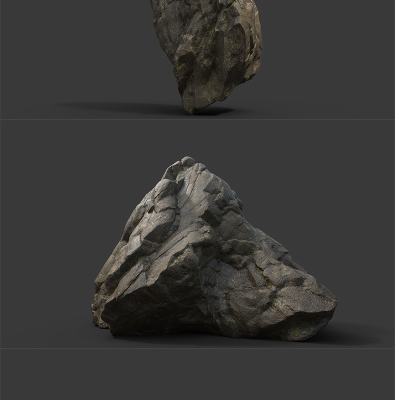 景观 石头 C4D模型