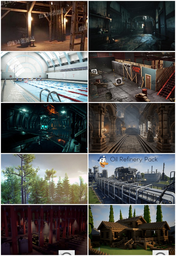 【持续更新】900套UE4虚幻4写实UnrealEngine4自然工业城镇场景环境工程CG模型