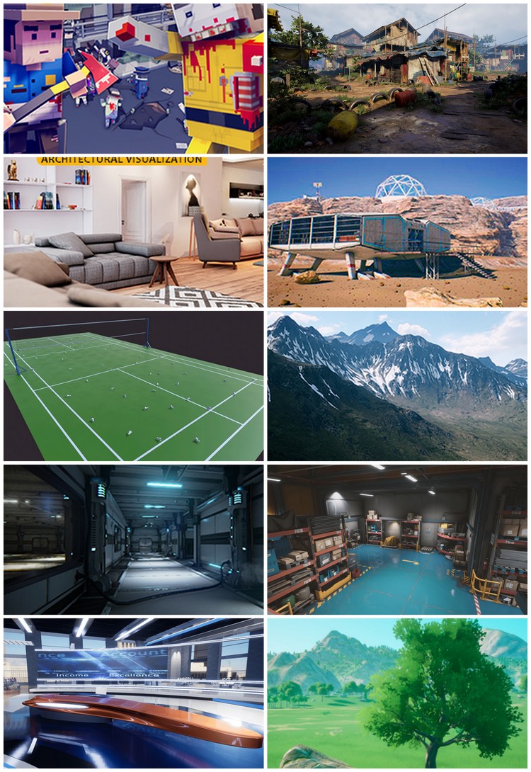 【持续更新】900套UE4虚幻4写实UnrealEngine4自然工业城镇场景环境工程CG模型